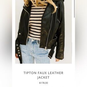 NWT Leather Jacket